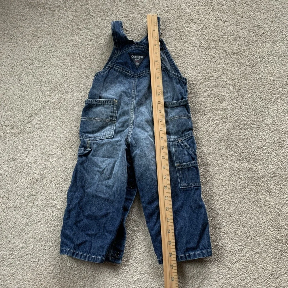 OshKosh 95 NYC DIV Overall Bib 18 Months Blue Jean Denim Vestbak‎ Carpenter